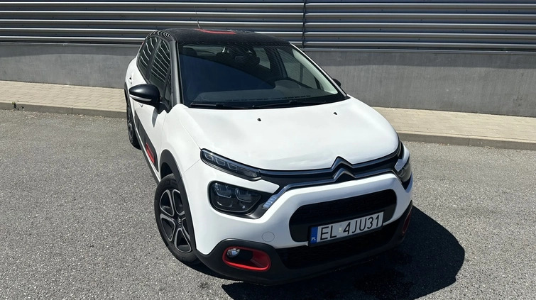 Citroen C3 cena 44900 przebieg: 105000, rok produkcji 2021 z Łódź małe 172